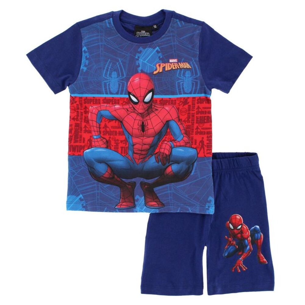 Textiel Trade Boys Toddler Spiderman Short Pajama Set